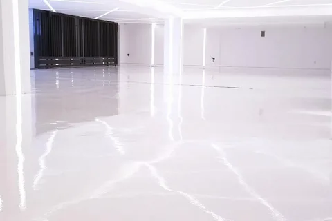 White epoxy floor Melbourne